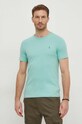 Polo Ralph Lauren t-shirt bawełniany zielony 710671438