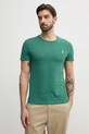 Βαμβακερό μπλουζάκι Polo Ralph Lauren πράσινο 710671438