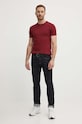 Polo Ralph Lauren pamut póló 710671438 burgundia AW25