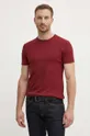 bordowy Polo Ralph Lauren t-shirt bawełniany