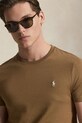 Polo Ralph Lauren t-shirt bawełniany brązowy 710671438