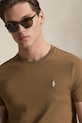 Polo Ralph Lauren t-shirt bawełniany brązowy 710671438