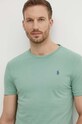 Polo Ralph Lauren t-shirt bawełniany zielony 710671438