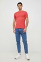 Bavlněné tričko Polo Ralph Lauren červená
