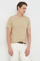 Polo Ralph Lauren t-shirt bawełniany beżowy 710671438