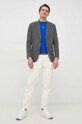 Bavlnené tričko Polo Ralph Lauren 710839046 modrá SS24