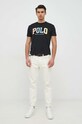 Polo Ralph Lauren t-shirt bawełniany 710890804 czarny SS23