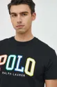 чёрный Хлопковая футболка Polo Ralph Lauren