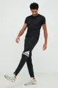 Бавовняні спортивні штани adidas чорний