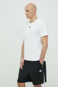 biały adidas Performance t-shirt treningowy Techfit Męski