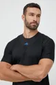 črna Kratka majica za vadbo adidas Performance HIIT Elevated Training