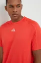 czerwony adidas Performance t-shirt treningowy Entry