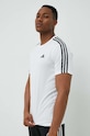 adidas Performance tricou de antrenament Train Essentials imprimeu alb IB8151