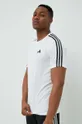 bela Kratka majica za vadbo adidas Performance Training Essentials Moški