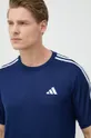 granatowy adidas Performance t-shirt treningowy Training Essentials