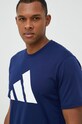 Adidas Performance tricou de antrenament Training Essentials bleumarin IB8275