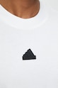 Adidas tricou din bumbac IC8245 alb
