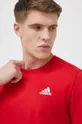κόκκινο Βαμβακερό μπλουζάκι adidas