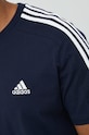 Bavlněné tričko adidas IC9335 námořnická modř