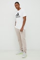 adidas t-shirt bawełniany Essentials IC9349 biały SS23