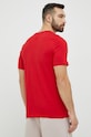 Odzież adidas t-shirt bawełniany Essentials IC9352 czerwony