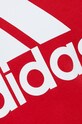 Памучна тениска adidas IC9352 червен