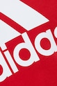 adidas t-shirt bawełniany Essentials IC9352 czerwony