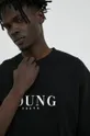 črna Bombažna kratka majica Young Poets Society Young Yoricko