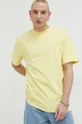 Βαμβακερό μπλουζάκι Karl Kani κίτρινο