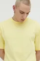 κίτρινο Βαμβακερό μπλουζάκι Karl Kani