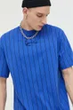 modrá Bavlnené tričko Karl Kani