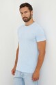 Хлопковая футболка Polo Ralph Lauren 3 шт 714830304 голубой AW24