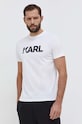 Karl Lagerfeld tricou din bumbac alb 230M2211