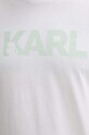 Хлопковая футболка Karl Lagerfeld белый 230M2211