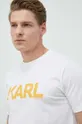 biały Karl Lagerfeld t-shirt bawełniany