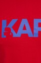 Karl Lagerfeld t-shirt bawełniany 230M2211 czerwony