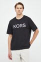 Michael Kors t-shirt bawełniany aplikacja czarny CR351BWFV4