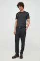 Βαμβακερό μπλουζάκι Michael Kors μαύρο
