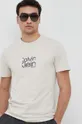 bež Bombažna kratka majica Calvin Klein