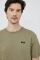zelena Bombažna kratka majica Calvin Klein