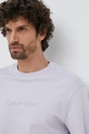 szary Calvin Klein t-shirt bawełniany