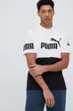 белый Хлопковая футболка Puma