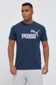 σκούρο μπλε Βαμβακερό μπλουζάκι Puma