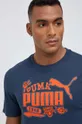 granatowy Puma t-shirt bawełniany