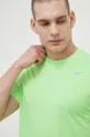 zielony Mizuno t-shirt do biegania Impulse