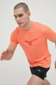 pomarańczowy Mizuno t-shirt do biegania Core RB Męski