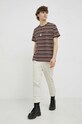 Levi's t-shirt bawełniany 56605.0148 brązowy SS23