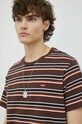 Pamučna majica Levi's smeđa 56605.0148