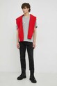 Bombažna kratka majica Levi's 85641.0023 siva SS23