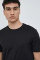 fekete Liu Jo póló selyemkeverékből